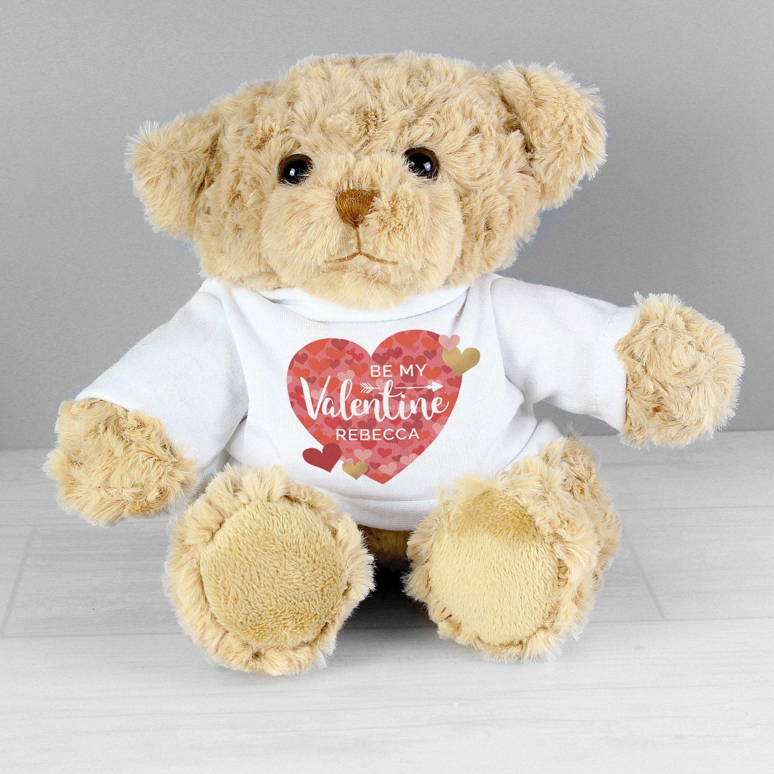 personalised valentines teddy bear