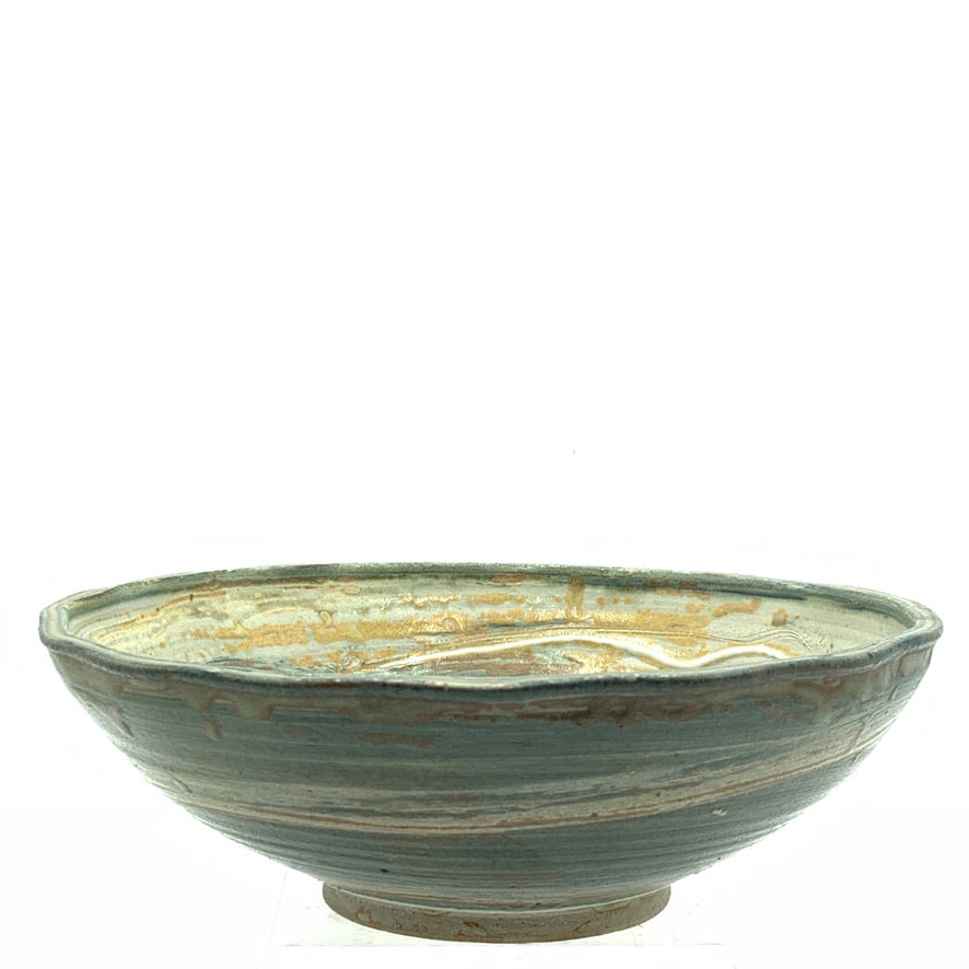 Handthrown Pottery Bowl (M)  Arbor Vitae Green-2