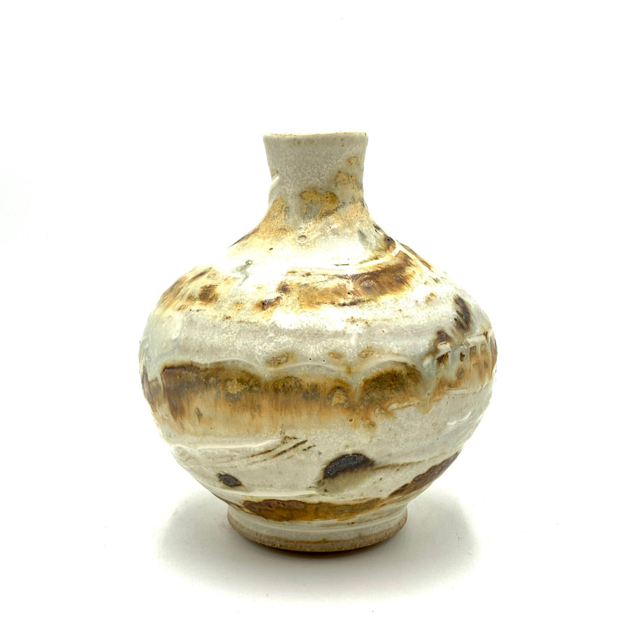 Handmade Pottery Door County Beaches Bud Vase-1
