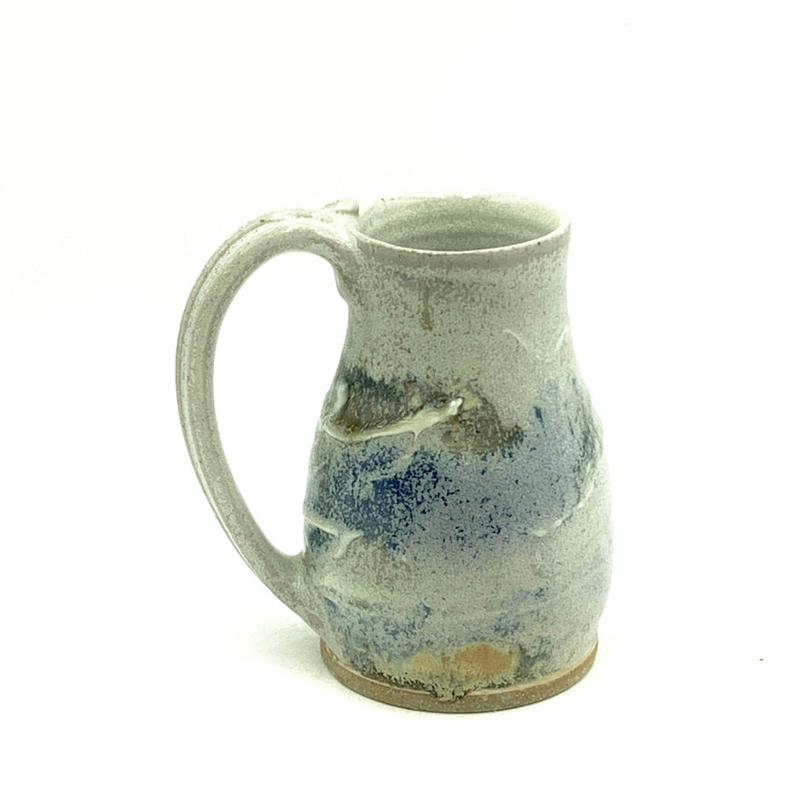 Handmade Pottery Stein: Door County Foggy Blue