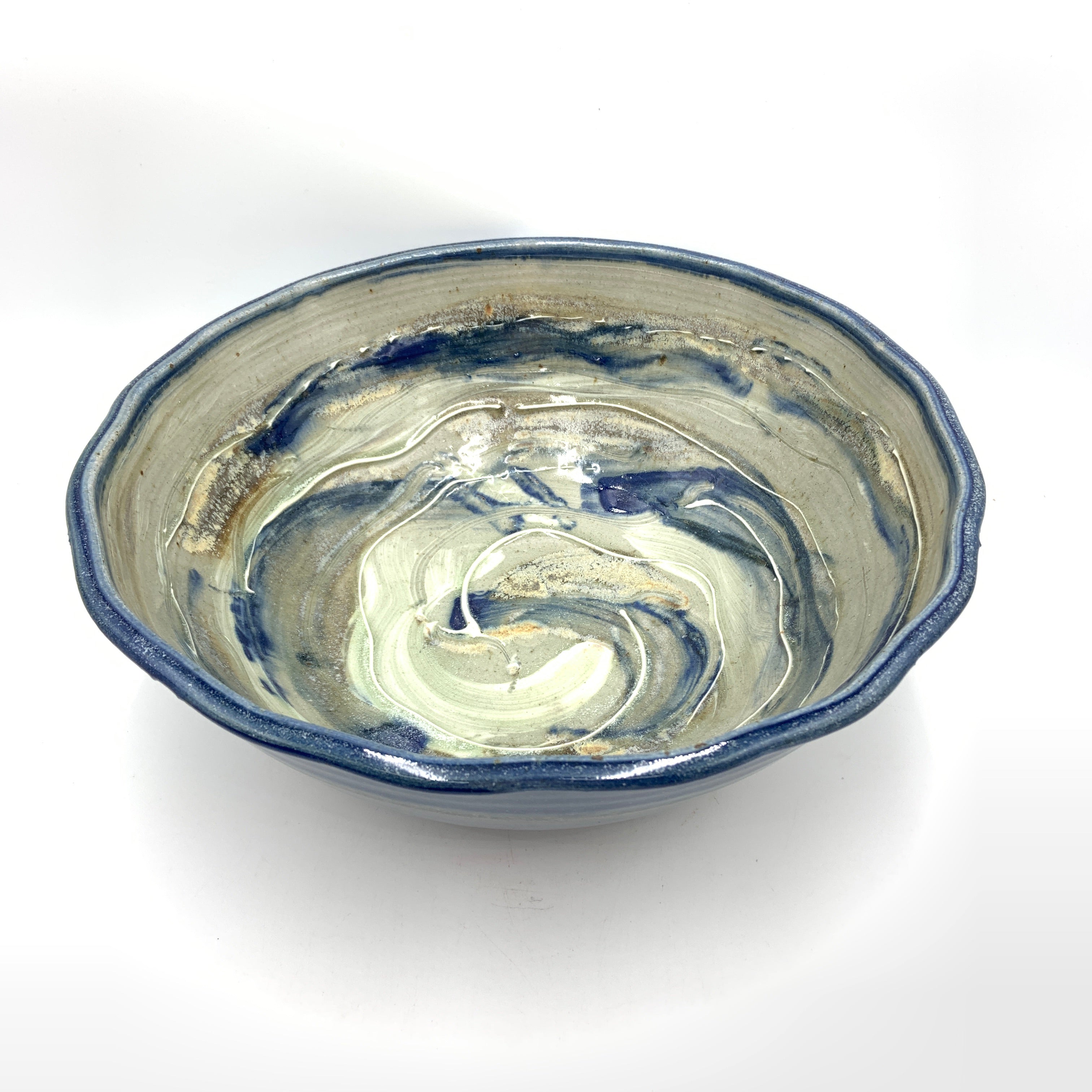 Handmade Pottery Bowl (M) - Door County Blue