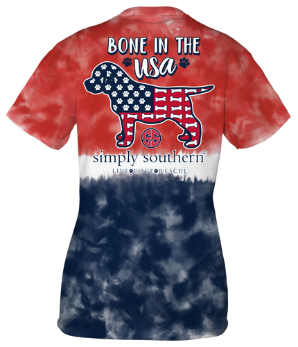 Simply Southern Large I Am In A Flip Flop State of Mind Poppy Short Sleeve  Tee by Simply Southern-The Lamp Stand