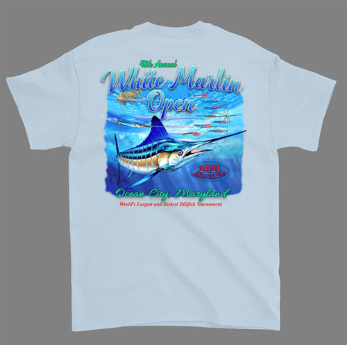 Florida Marlin Short Sleeve Navy Heather T-Shirt - Men's – Aquaflage