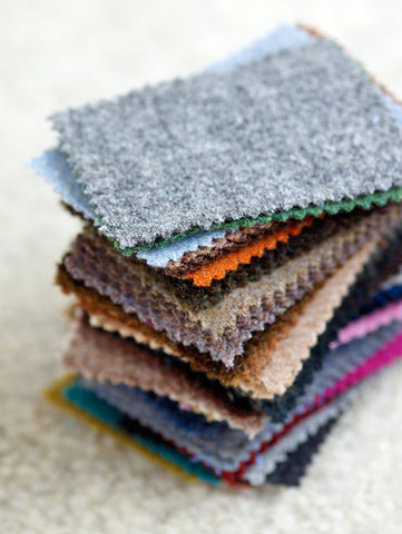 HARRIS TWEED SWATCHES OF LUXURY DESIGNER LABEL LISH BRITISH PETWEAR BRAND