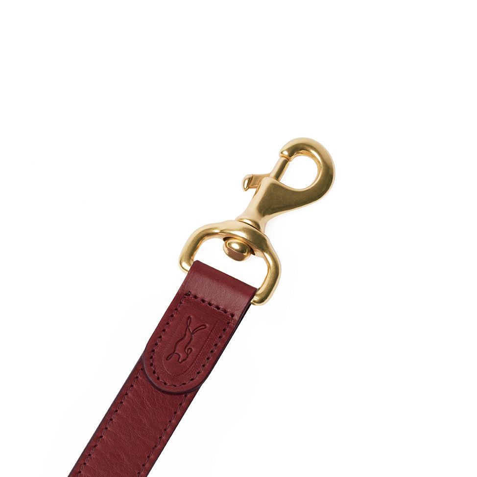 Red - Luxury Designer Monogram Empreinte Leather Dog Collar