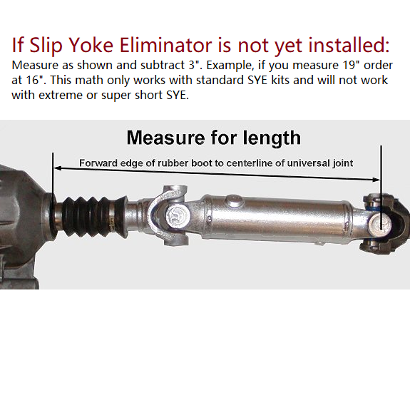 TJ Rear Drive Shaft, Double Cardan – Tom Wood's Custom Drive Shafts