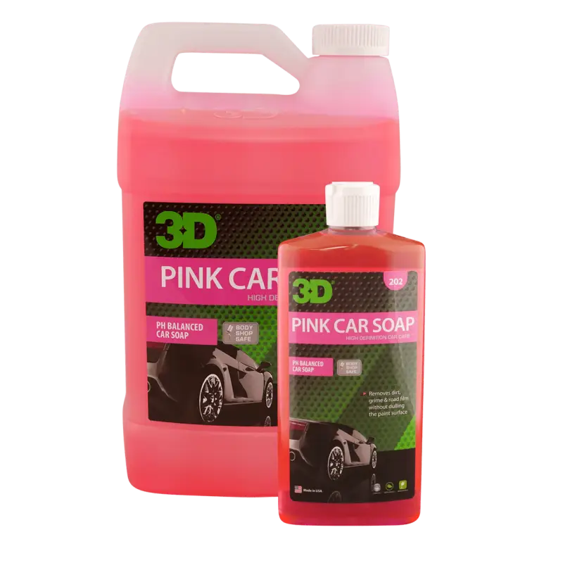 3D Pink Car Soap 1 Gallon | PH Neutral Car Wash