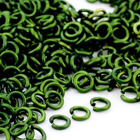 25 - 12 gauge Anodized Aluminum Handmade Jump Rings - You Pick the Color -  Super Dead Soft