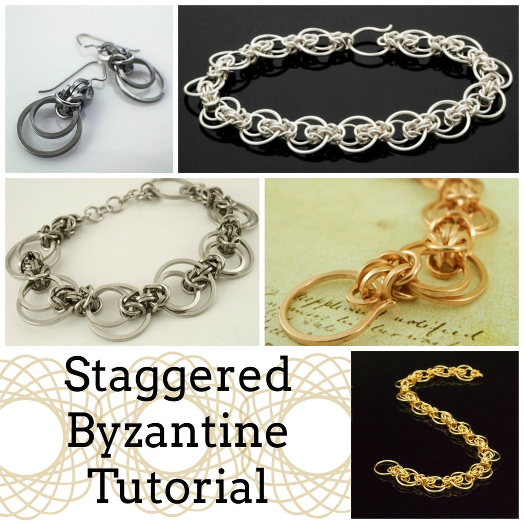 Free Instructions on Making Byzantine Chainmail Bracelet with Pearl Beads  and Silver Jump Rings- Pandahall.com