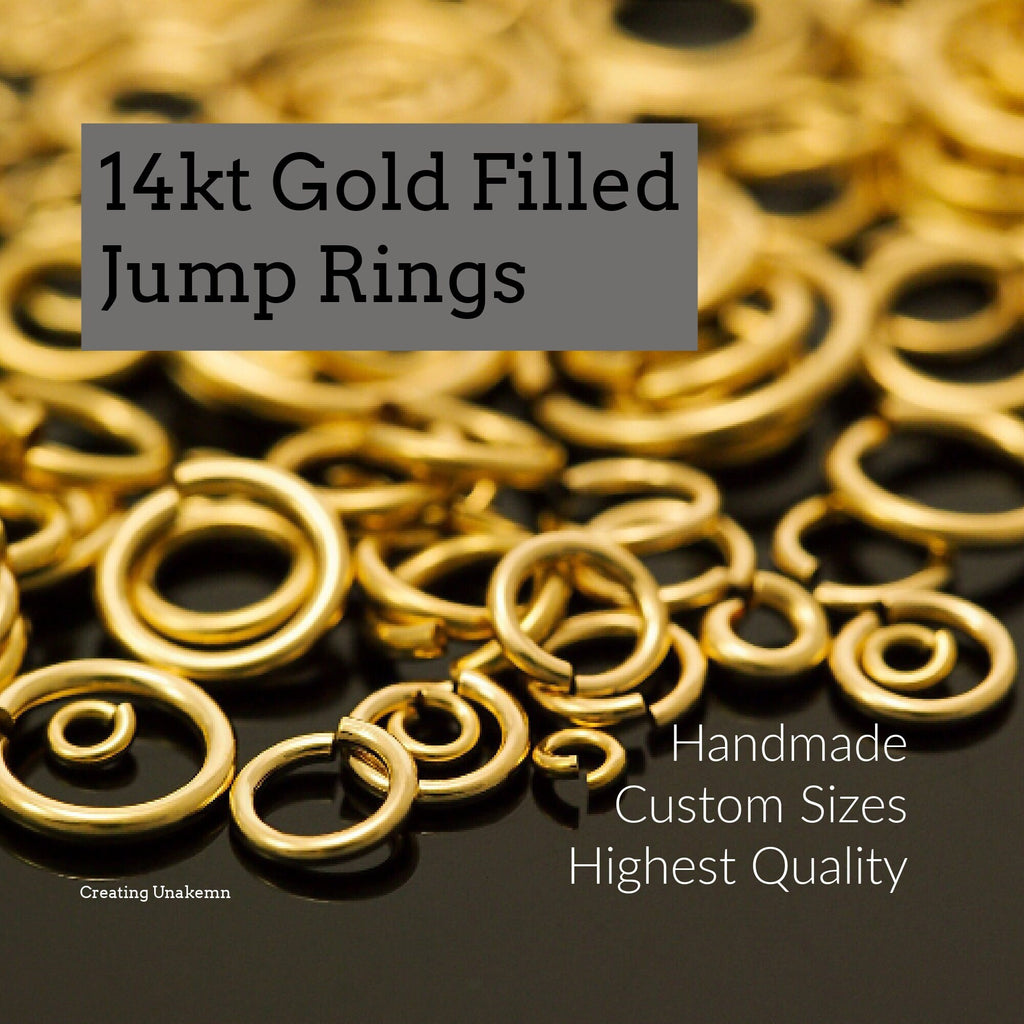 100 Gold, Rose Gold Colored or Silver Plated Jump Rings - 18 gauge 3.1 –  Creating Unkamen