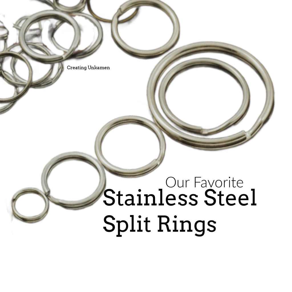 Nickel Plated Split Jump Rings - You Pick Size - 5mm, 8mm, 10mm, 12mm, –  Creating Unkamen