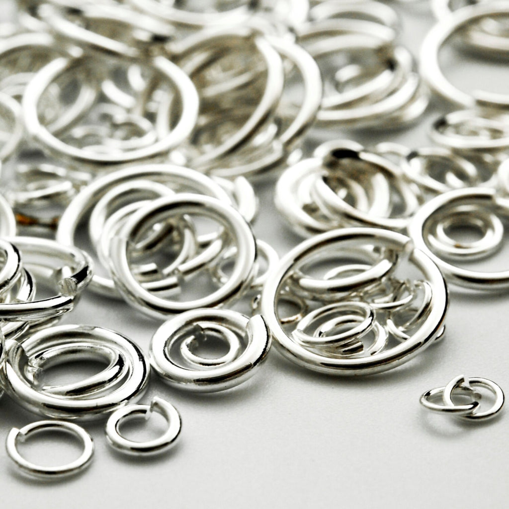 100 Non Tarnish Silver Plate or Gold Colored Jump Rings 20 Gauge You Choose  ID Handcrafted for Your Creations 