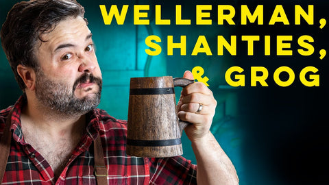 YouTube Thumbnail of Greg Titian with a Cocktail for the Wellerman, Shanties, and Grog How To Drink Episode.