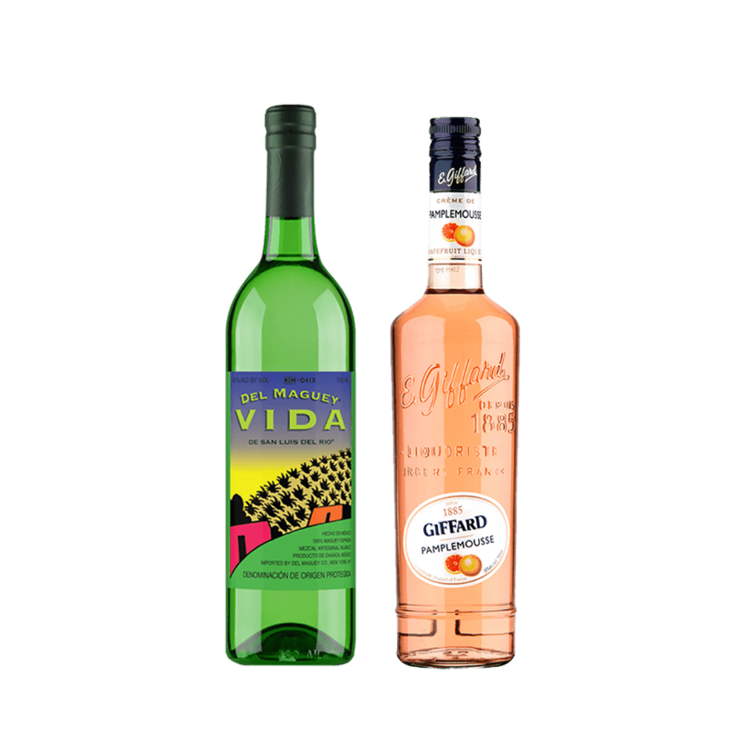 Perfect Paloma Cocktail Set: Del Maguey VIDA + Giffard Pamplemousse