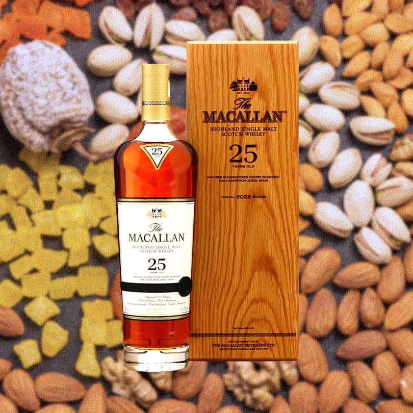 Macallan 25 Year Old Sherry Oak Single Malt Scotch Whisky