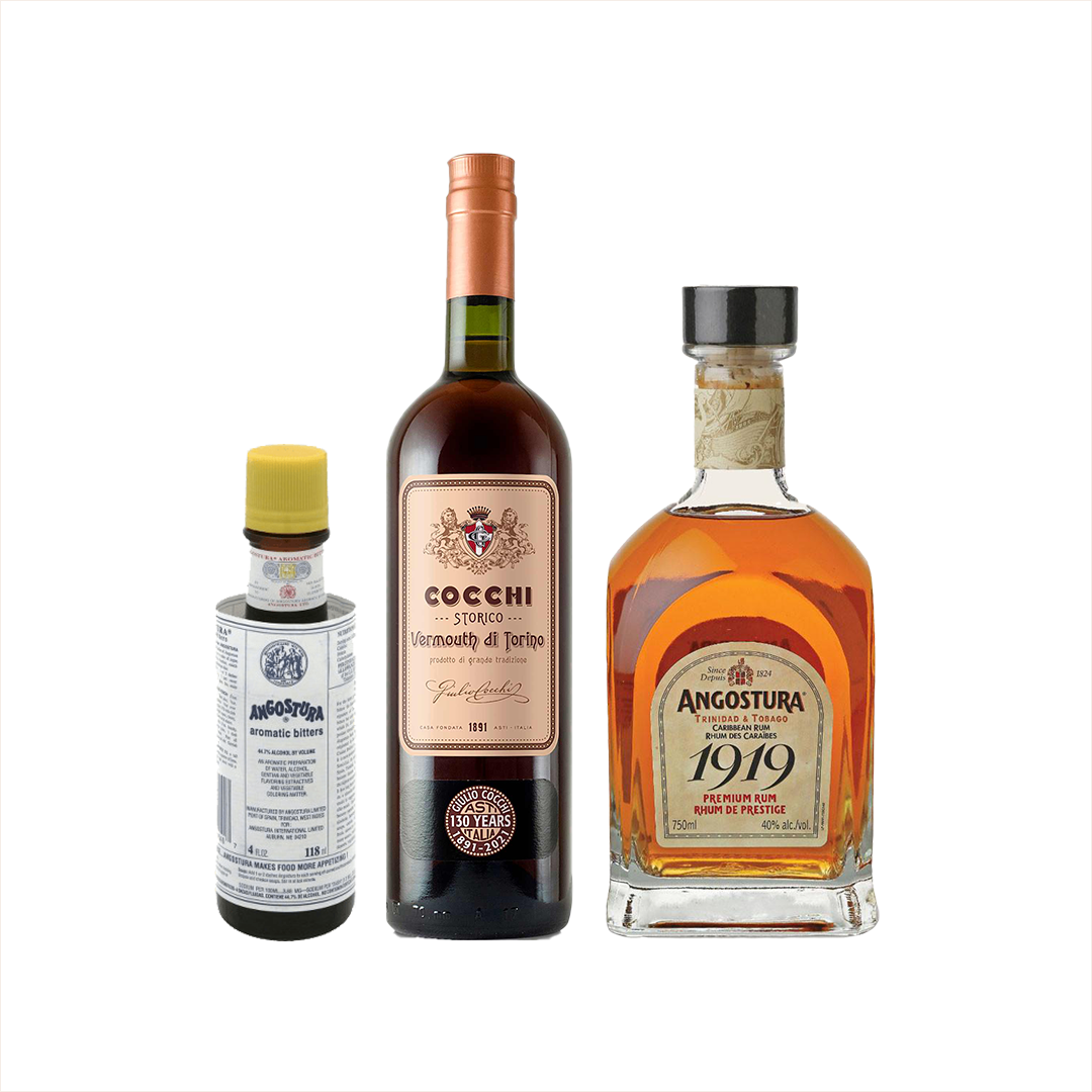 Queens Park Set: Angostura 1919 + Cocchi Vermouth di Torino + Angostura Bitters