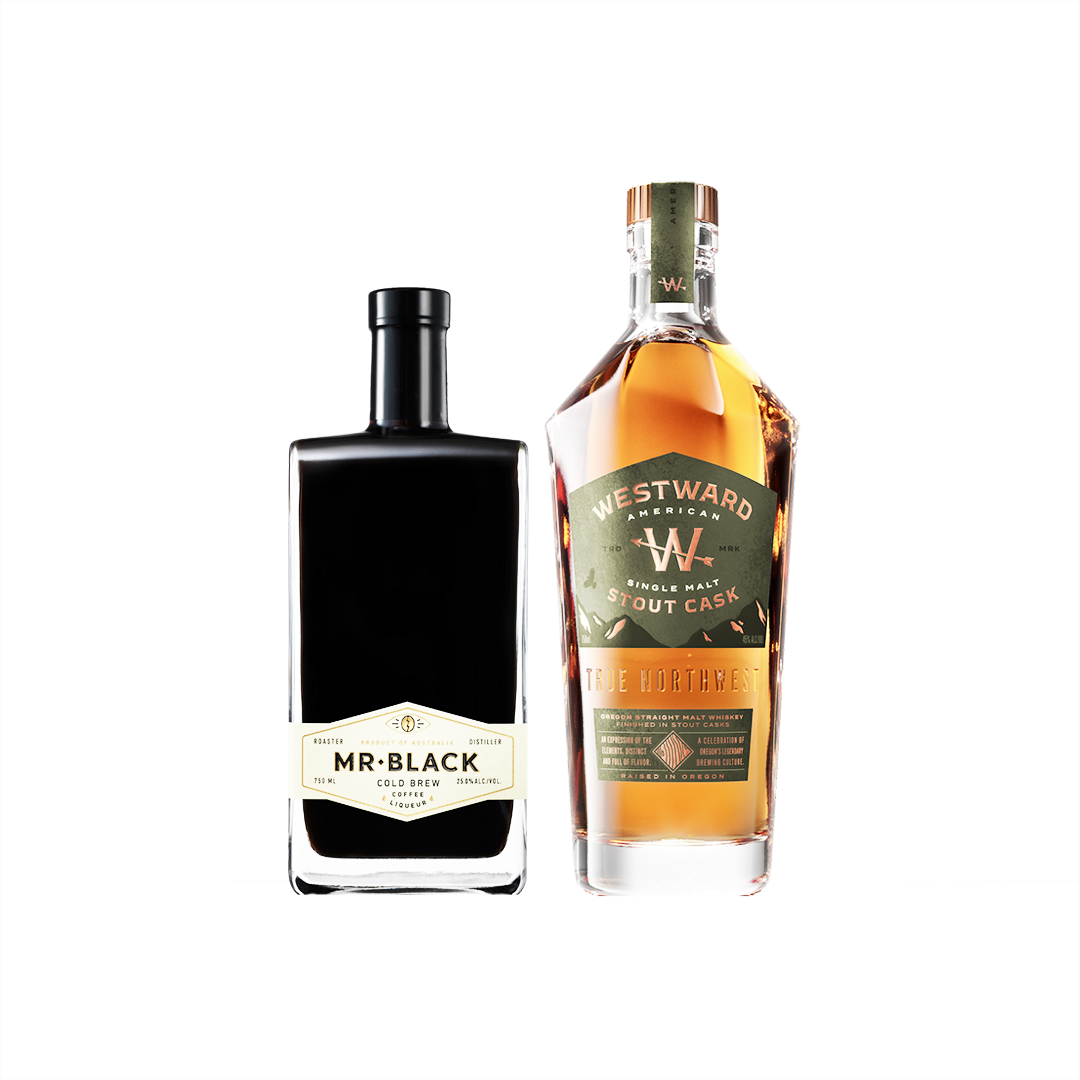 Cold Fashioned Set: Westward American Single Malt Stout Cask + Mr Black Coffee Liqueur