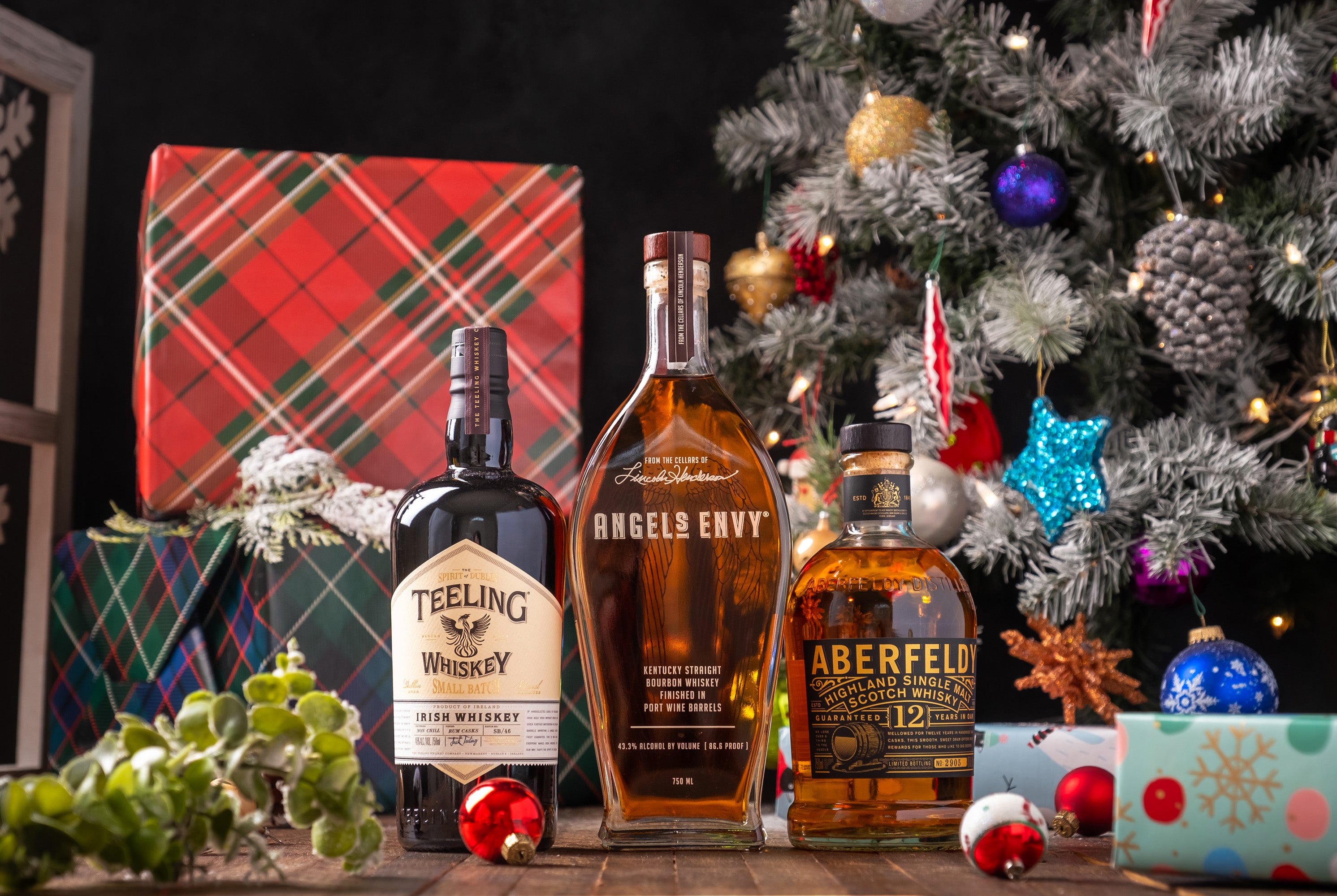 What'll It Be? Whisk(e)y Set: Aberfeldy 12, Angel's Envy, Teeling Small Batch