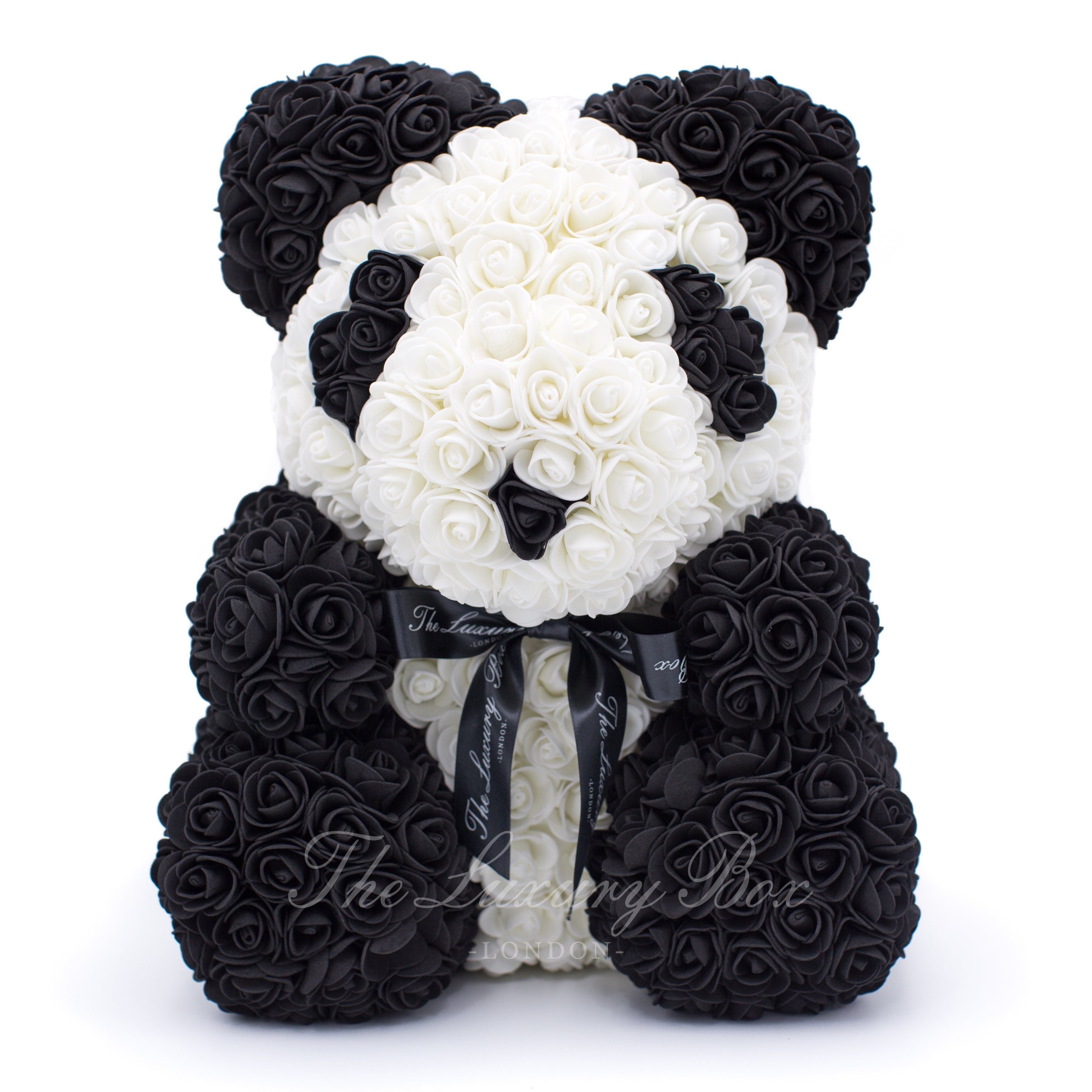 Forever Rose Teddy Bear - Premium X - Panda Edition 14 in.