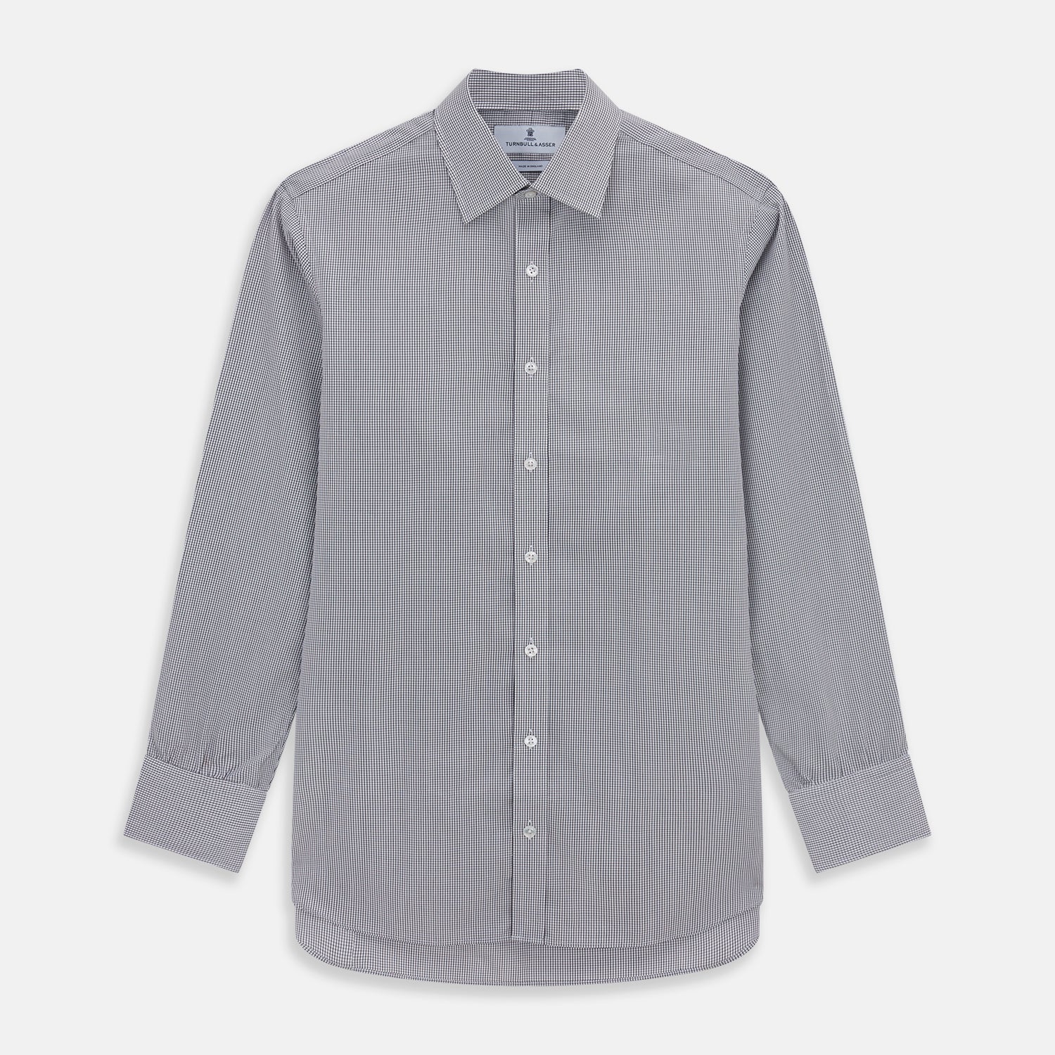 Dark Blue and White Graph Check Mayfair Shirt product