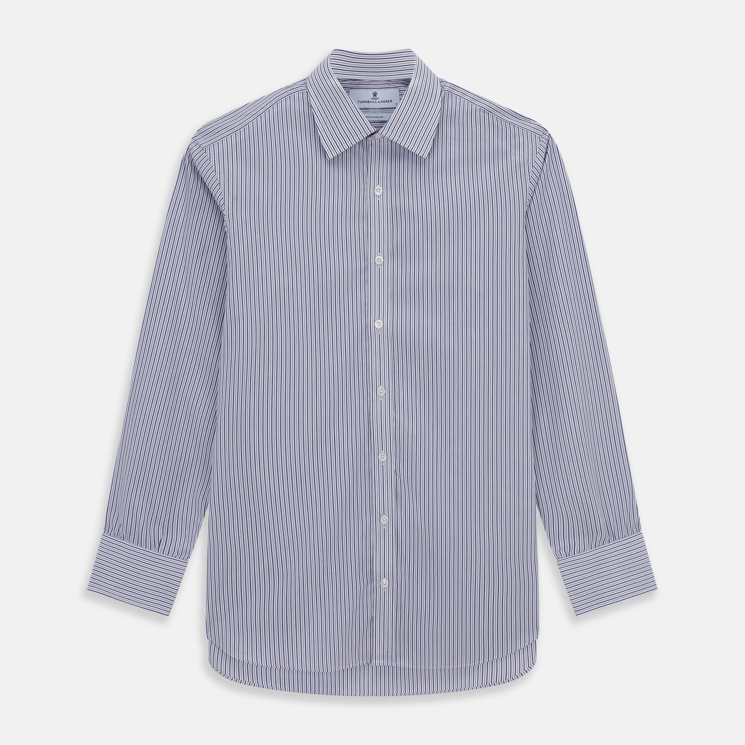 Dark Blue Track Stripe Mayfair Shirt product