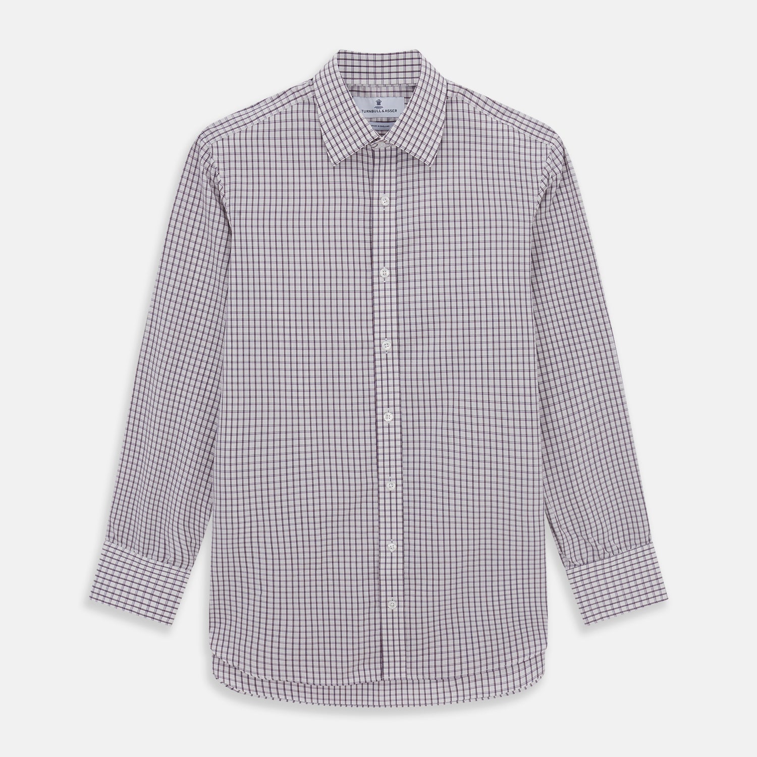 Purple Tattersall Check Mayfair Shirt product