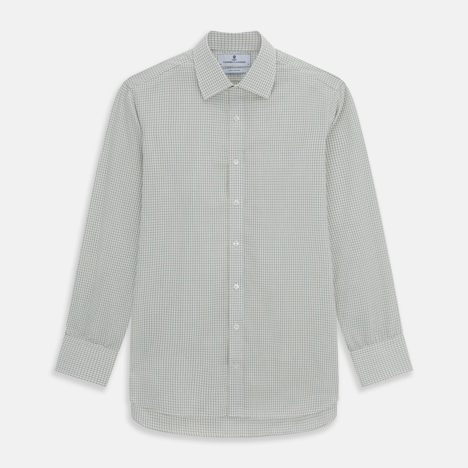 Dark Green Graph Check Mayfair Shirt