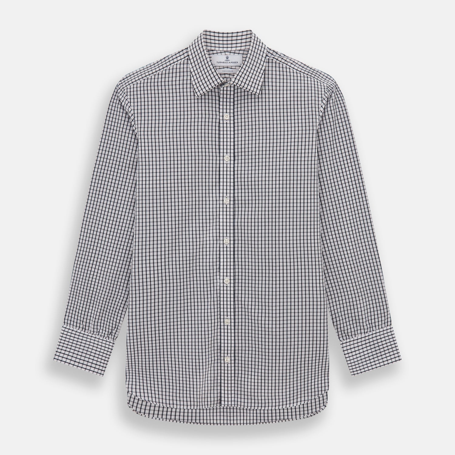 Midnight Blue Double Graph Check Mayfair Shirt