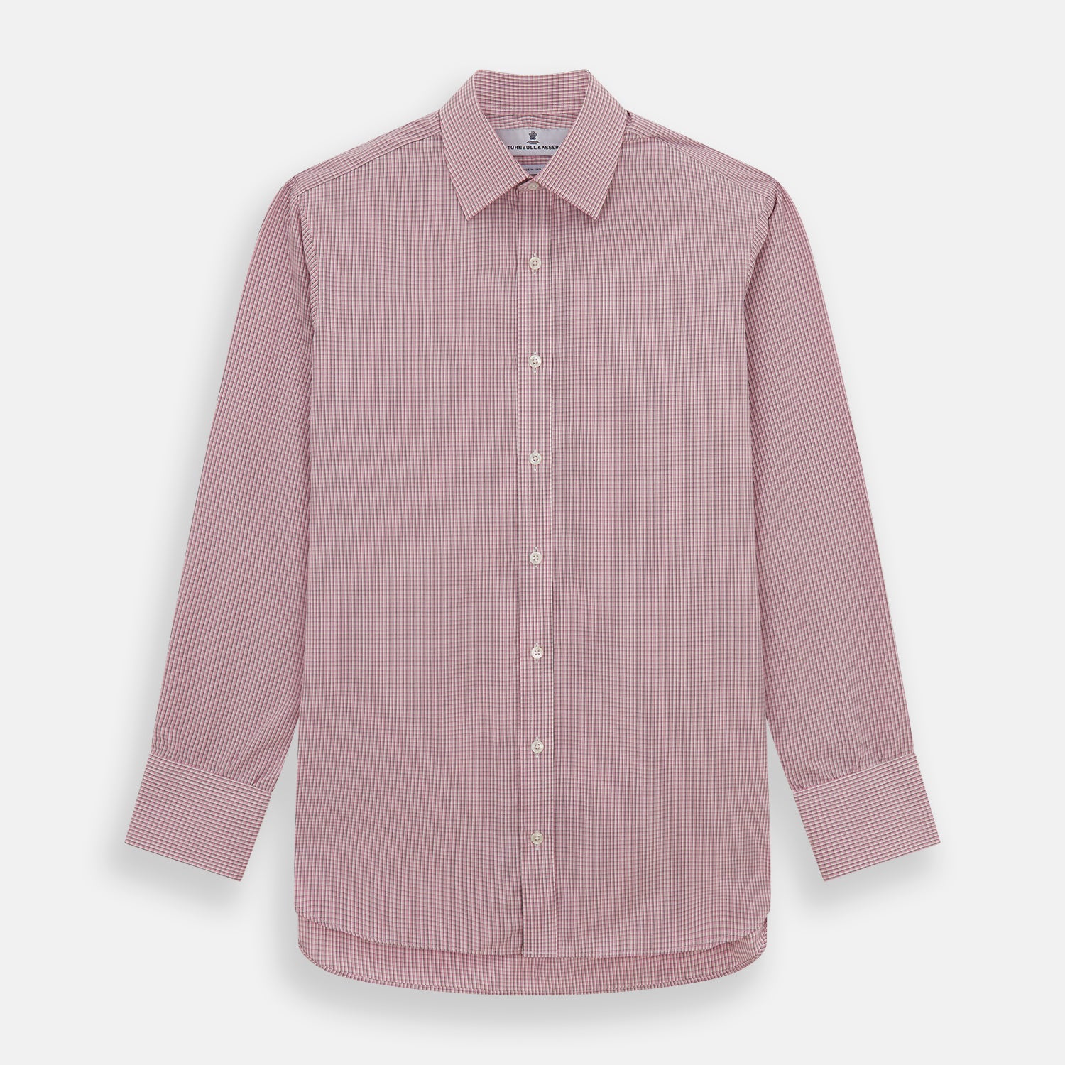 Pink Fine Graph Check Mayfair Shirt