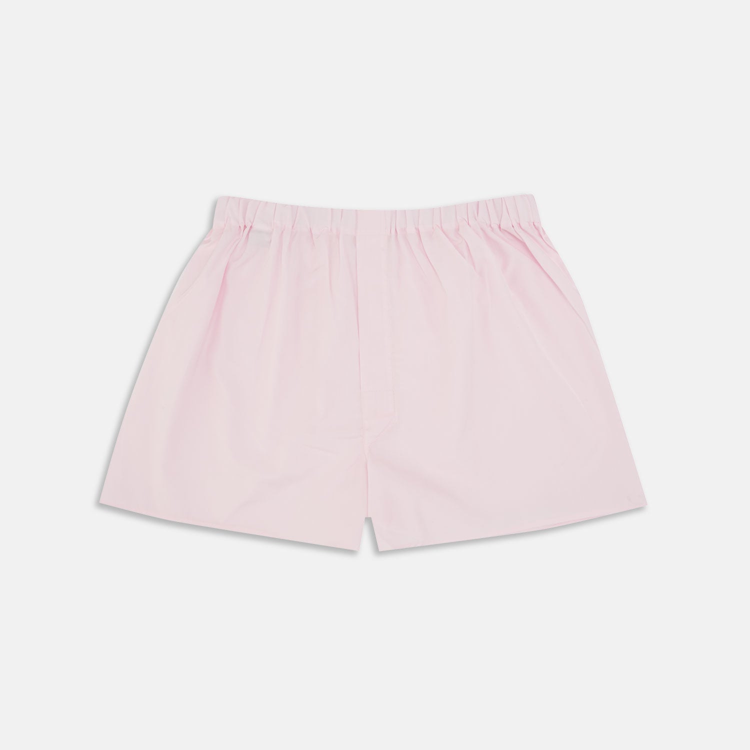 Plain Pink Cotton Boxer Shorts | Turnbull & Asser