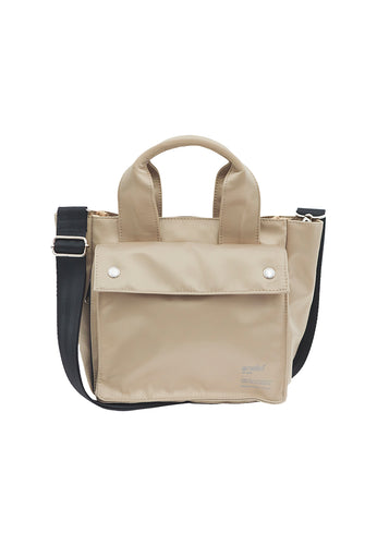 anello heather poly canvas Boston 2WAY shoulder bag AT-C1224 GY gray ｜  DOKODEMO