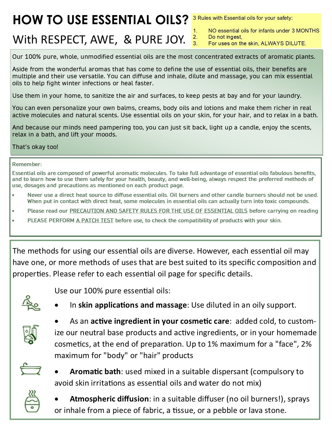 How to use essential oils at a glance page 1 eoil.co.za