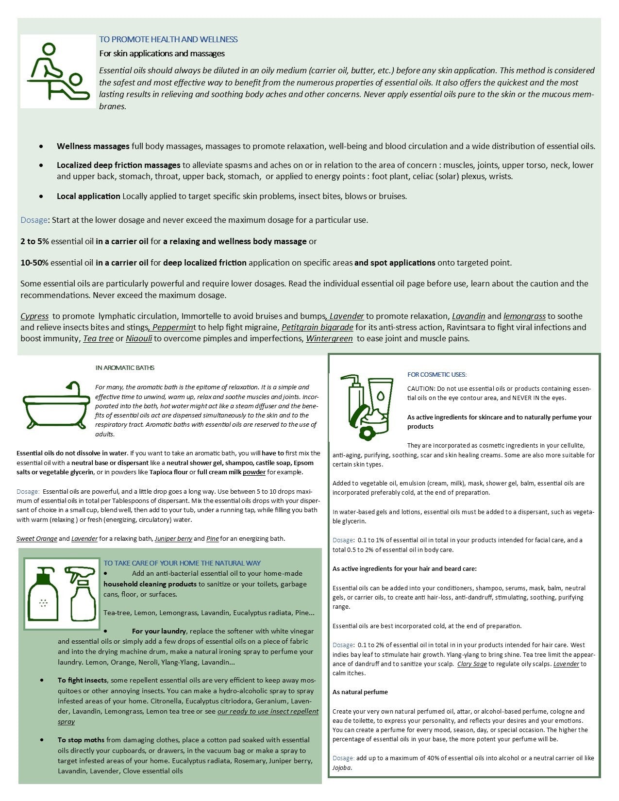 how to use essential oils at a glance page 2 eoil.co.za