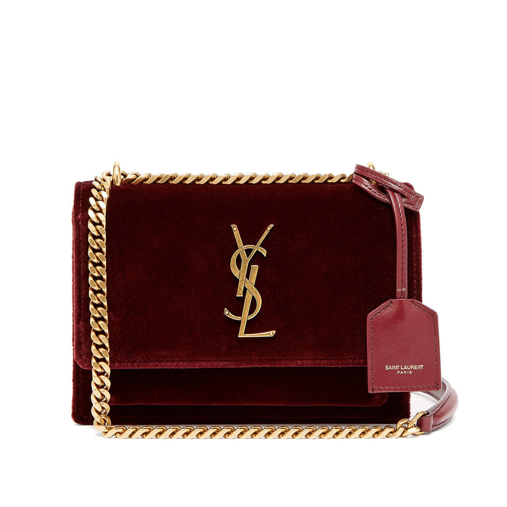 velvet yves saint laurent bag