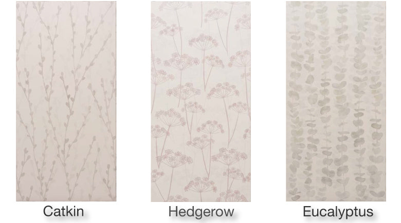 Meadow botanical effect pattern tiles