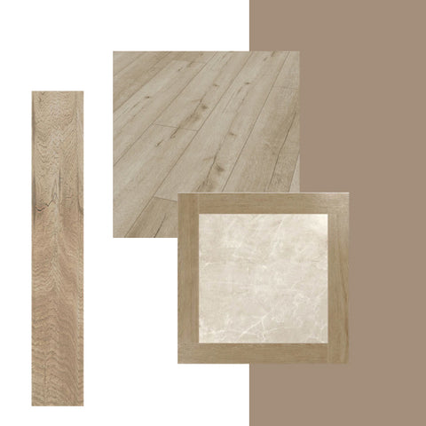 Wood effect tiles with Dulux Colour of the Year 2021