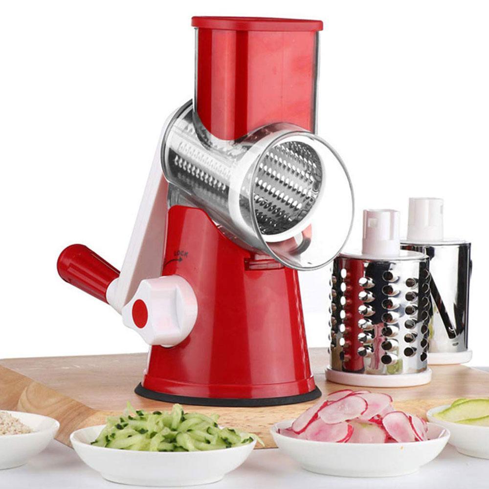 KitchenHQ Glitz Speed Drum Grater & Slicer - Red Metallic - Yahoo Shopping