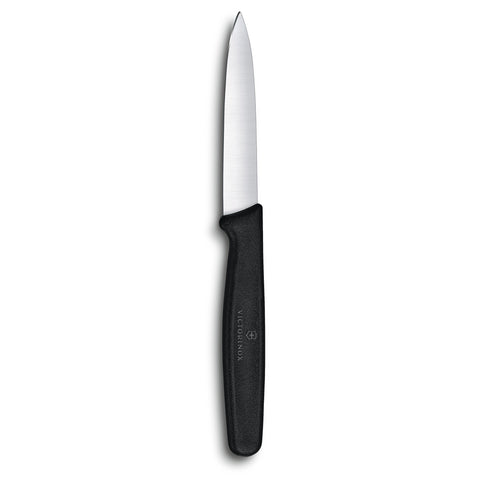 Victorinox 3.25 Serrated Paring Knife w/ Small Black Handle – PERFECT EDGE  CUTLERY