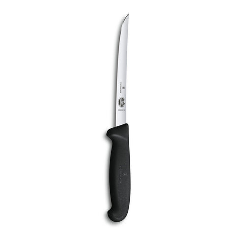 Victorinox 6 Inch Curved Fibrox Pro Boning Knife with Semi-Stiff Blade