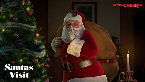 Santa's Visit Wallpaper