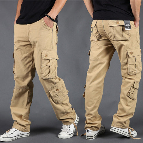 Mens Cargo Pants Regular Fit 8 Pockets | Sizes 31-42 | Free Shipping ...