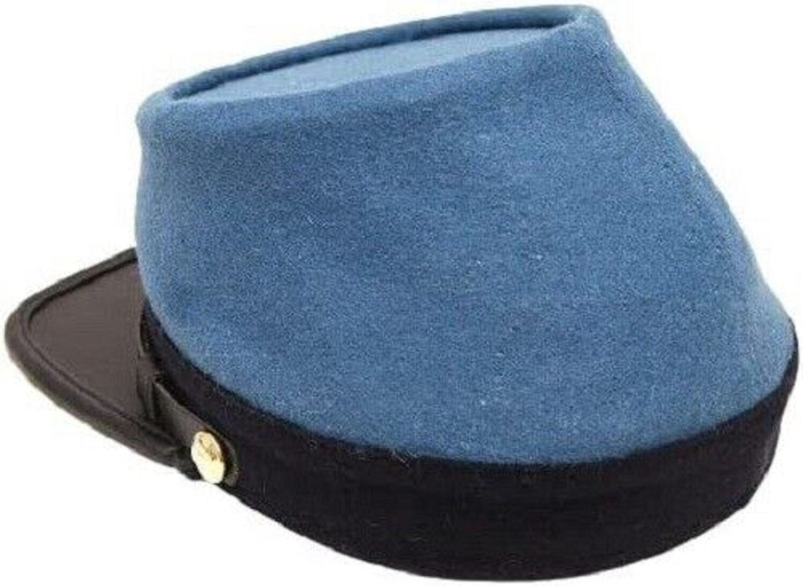 Civil War Confederate Infantry officers kepi, Sky Blue with black band ...