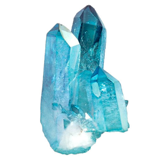 Quartz Aqua Aura pointe minéraux crystals