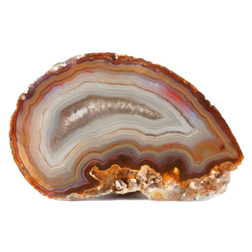 Agate Crazy Lace geode minéraux cristaux