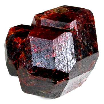 Grenat brut minéraux cristaux