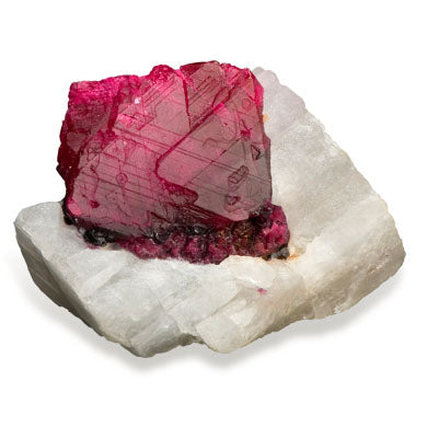Rubis brut minéraux cristaux