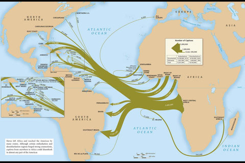Trans Atlantic Slave Trade Map