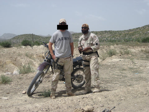 Rod (Triple Nikel, COO) and “Anonymous Soldier” pose for a pic in the Afghan countryside.  2 of the 3 trends in this Opinion Piece are in this picture - Glorious Beards and Wrap-Around Sunglasses (courtesy of Ruben Ayala)