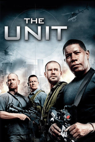 Marketing for the TV Show, “The Unit”. You can see a light beard on the faces of the actors. (courtesy of IMDB, https://www.imdb.com/title/tt0460690/) 