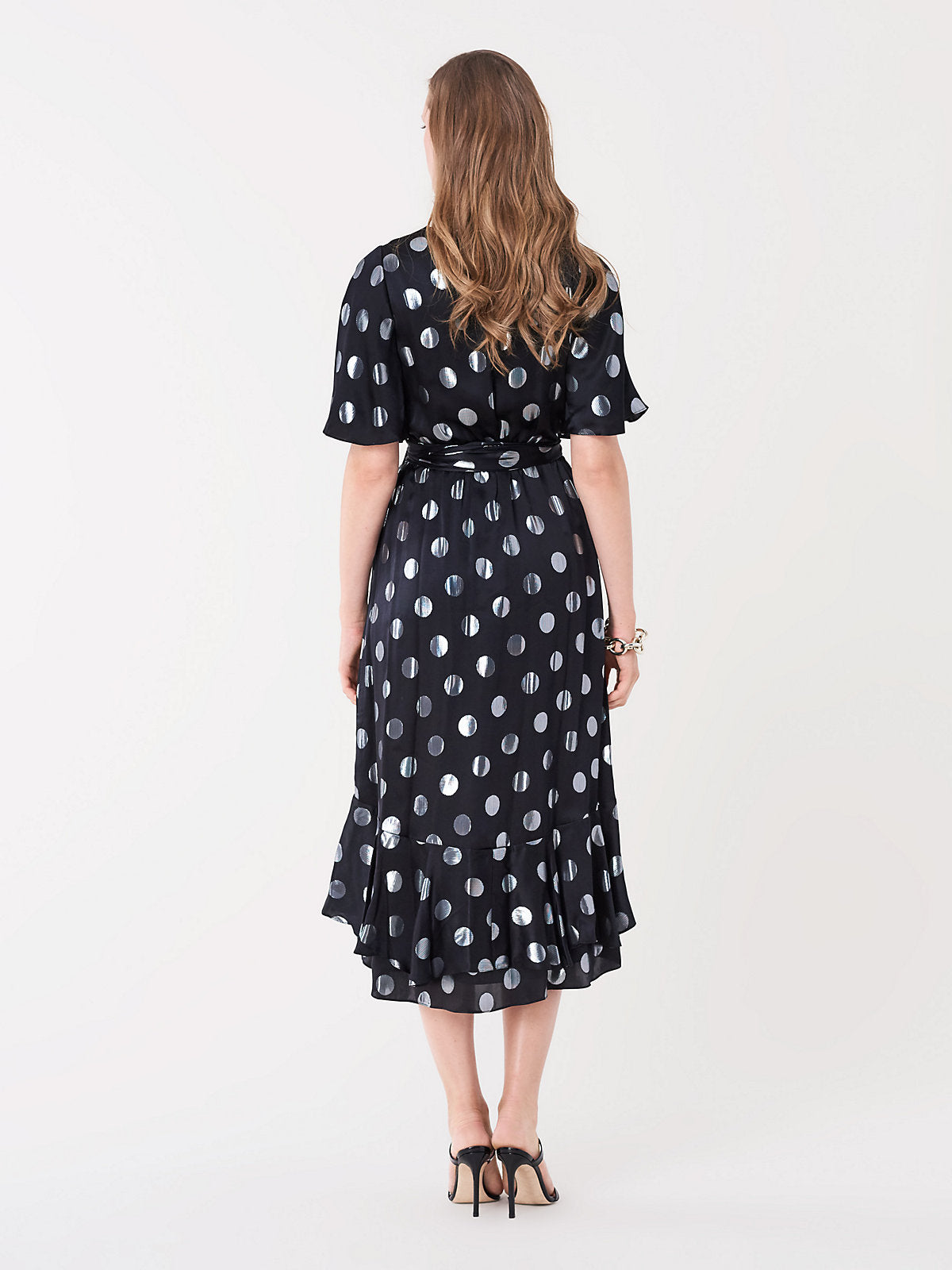 sareth dot wrap dress